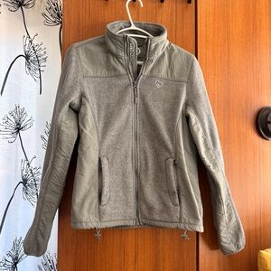 Aeropostale Light Gray Teddy Fleece Jacket